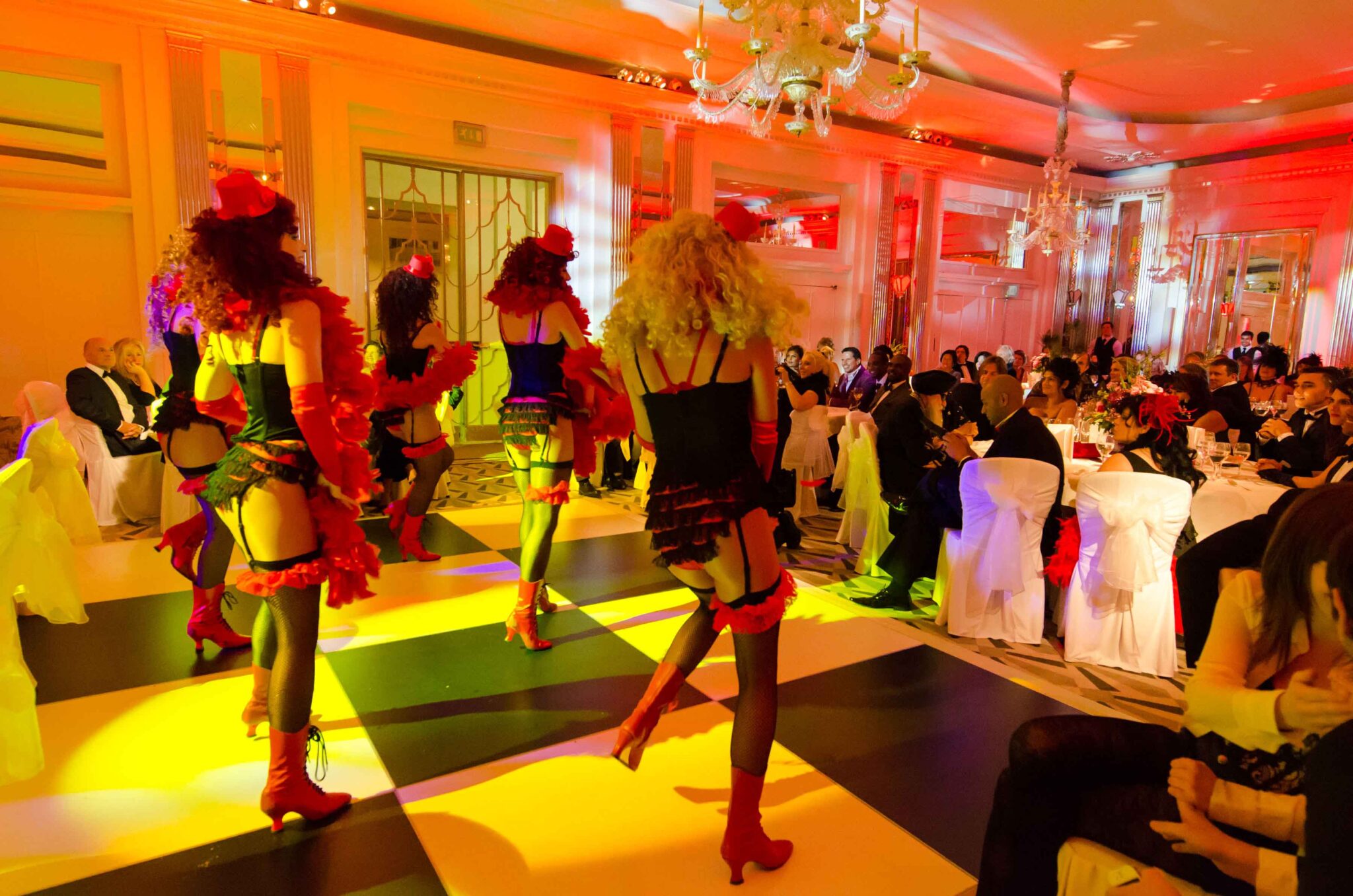 Show Dancers at a private Anniversary party at Claridges for 200 guests